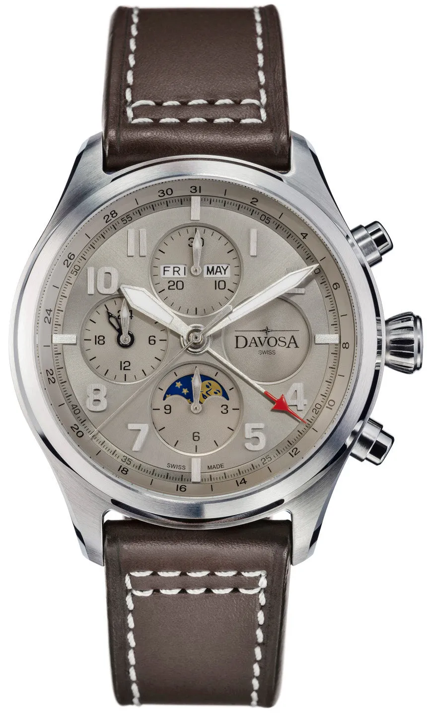 Davosa Watch Newton Pilot Moonphase Chrongraph Limited Edition