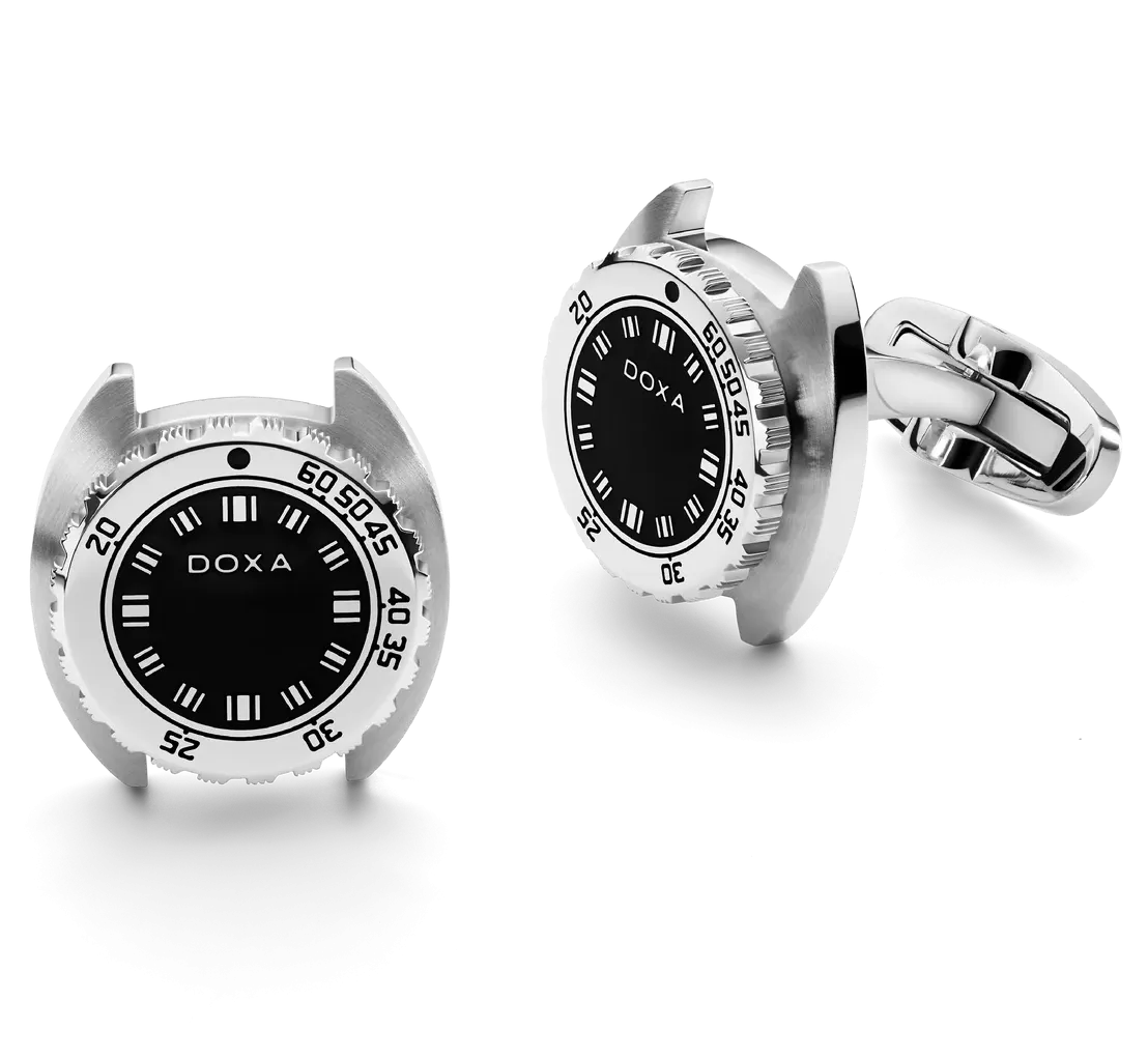 Doxa Cufflinks SUB Sharkhunter Black