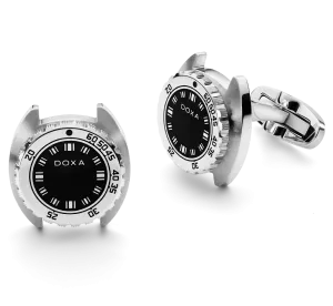Doxa Cufflinks SUB Sharkhunter Black
