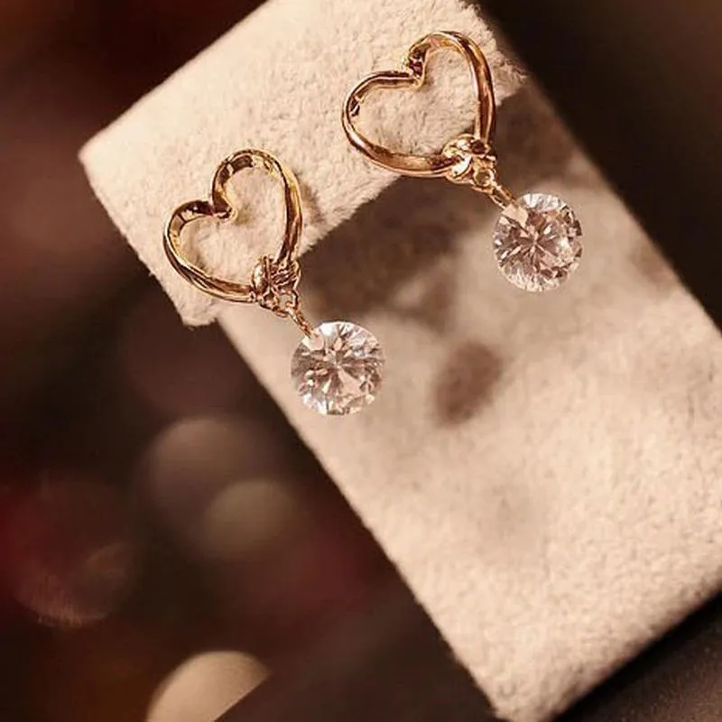 Elegant Pearl And Rhinestone Dangle Earrings