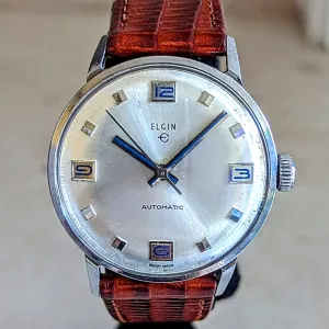 ELGIN Automatic Watch ALL Stainless-Steel 17 Jewels Swiss Caliber 996 Watch