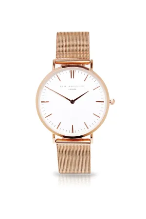 Elie Beaumont Oxford Mesh Small - Rose Strap/White