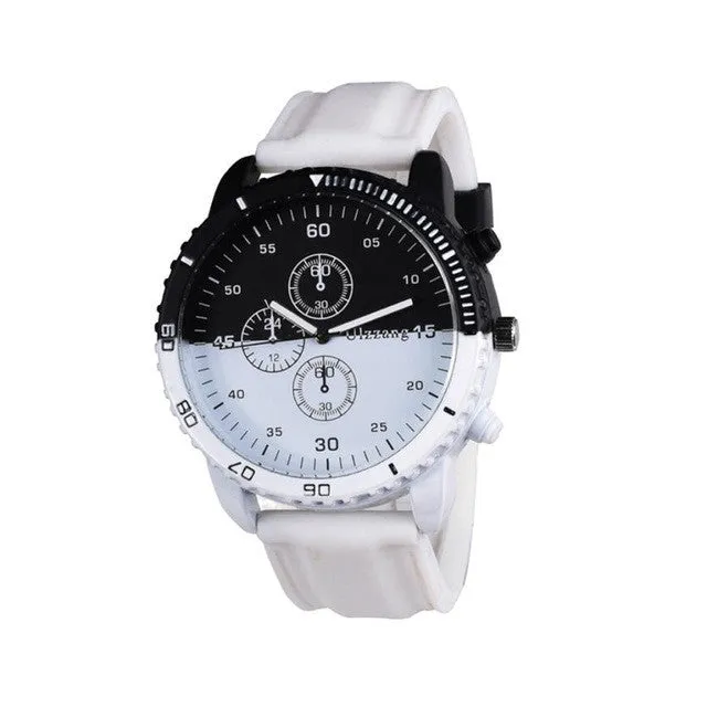 fashion mens watches top brand luxury Personality Creative Movement Large Dial Tide Watch Men 's Watches casual sport clock boy