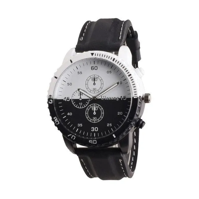 fashion mens watches top brand luxury Personality Creative Movement Large Dial Tide Watch Men 's Watches casual sport clock boy