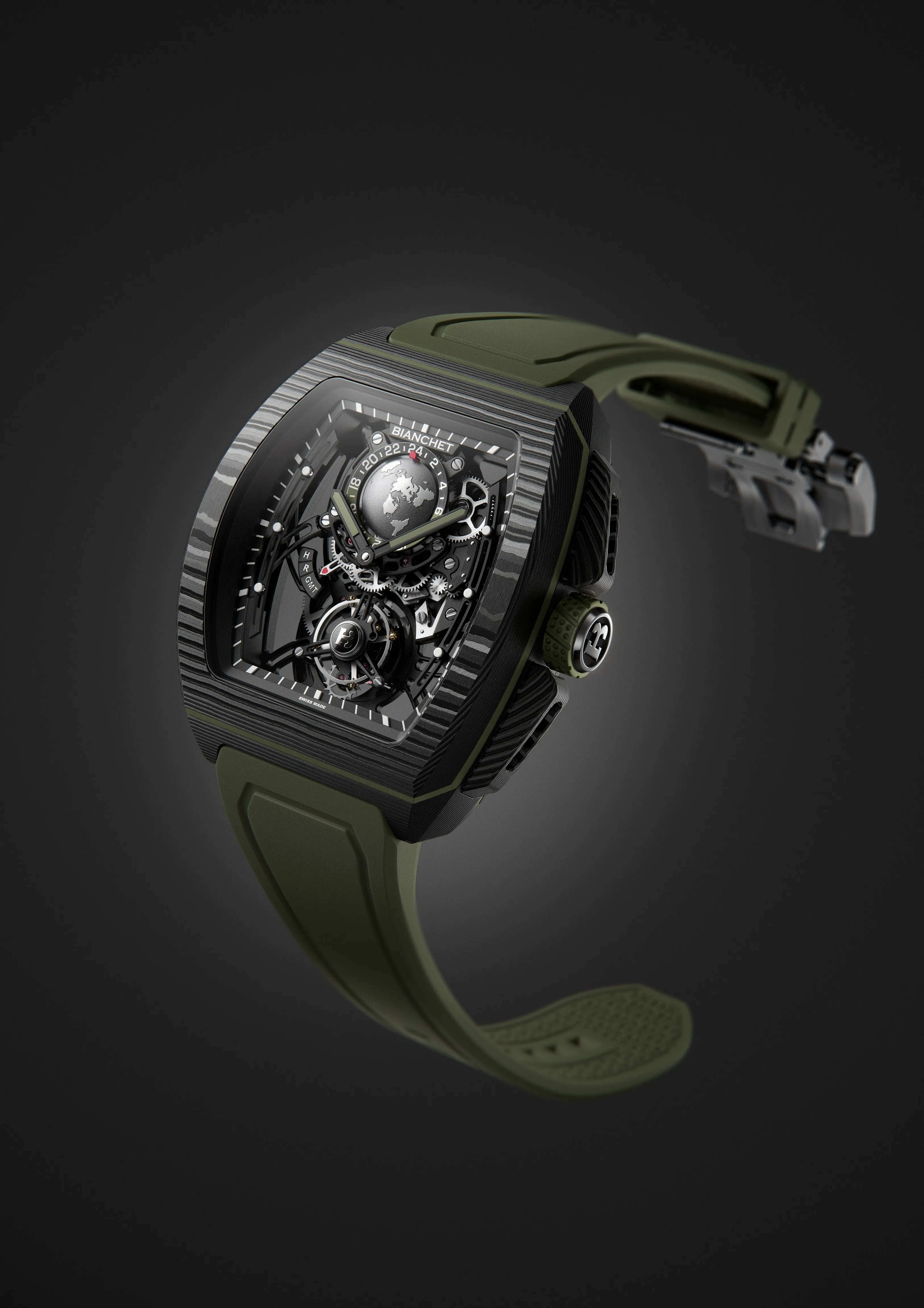 Flying Tourbillon Sport GMT B 1.618 Carbon Fern Green