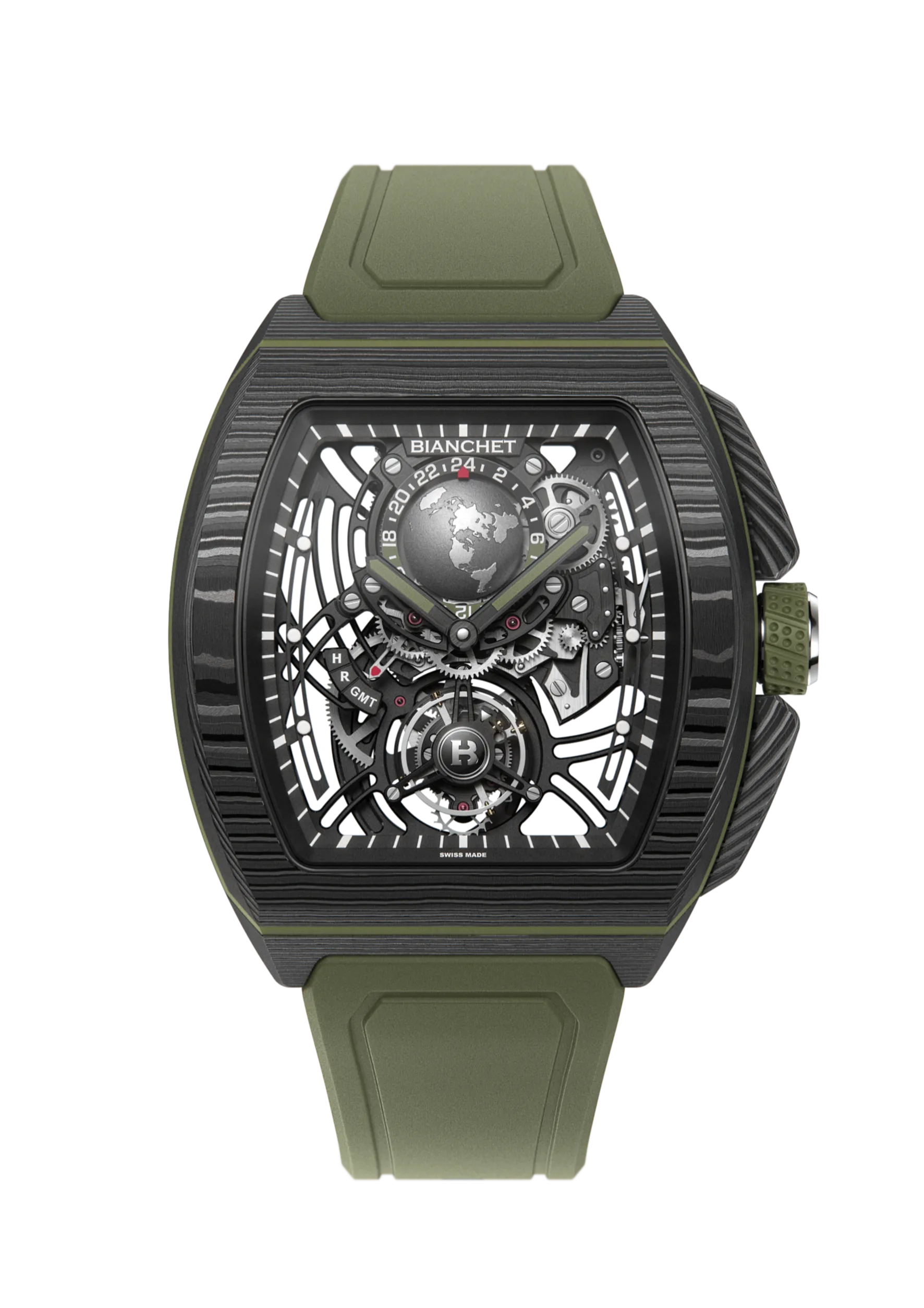 Flying Tourbillon Sport GMT B 1.618 Carbon Fern Green