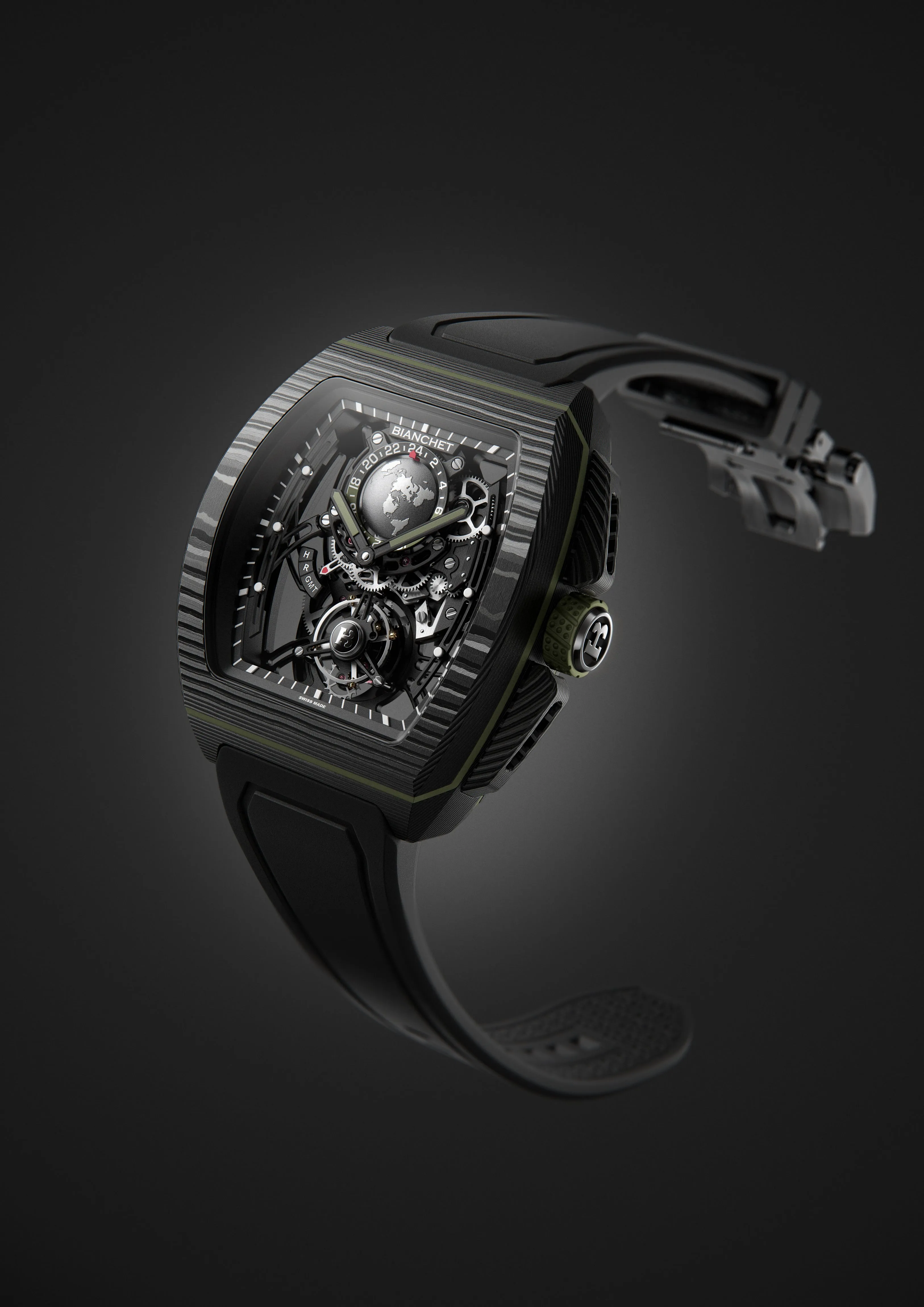 Flying Tourbillon Sport GMT B 1.618 Carbon Fern Green