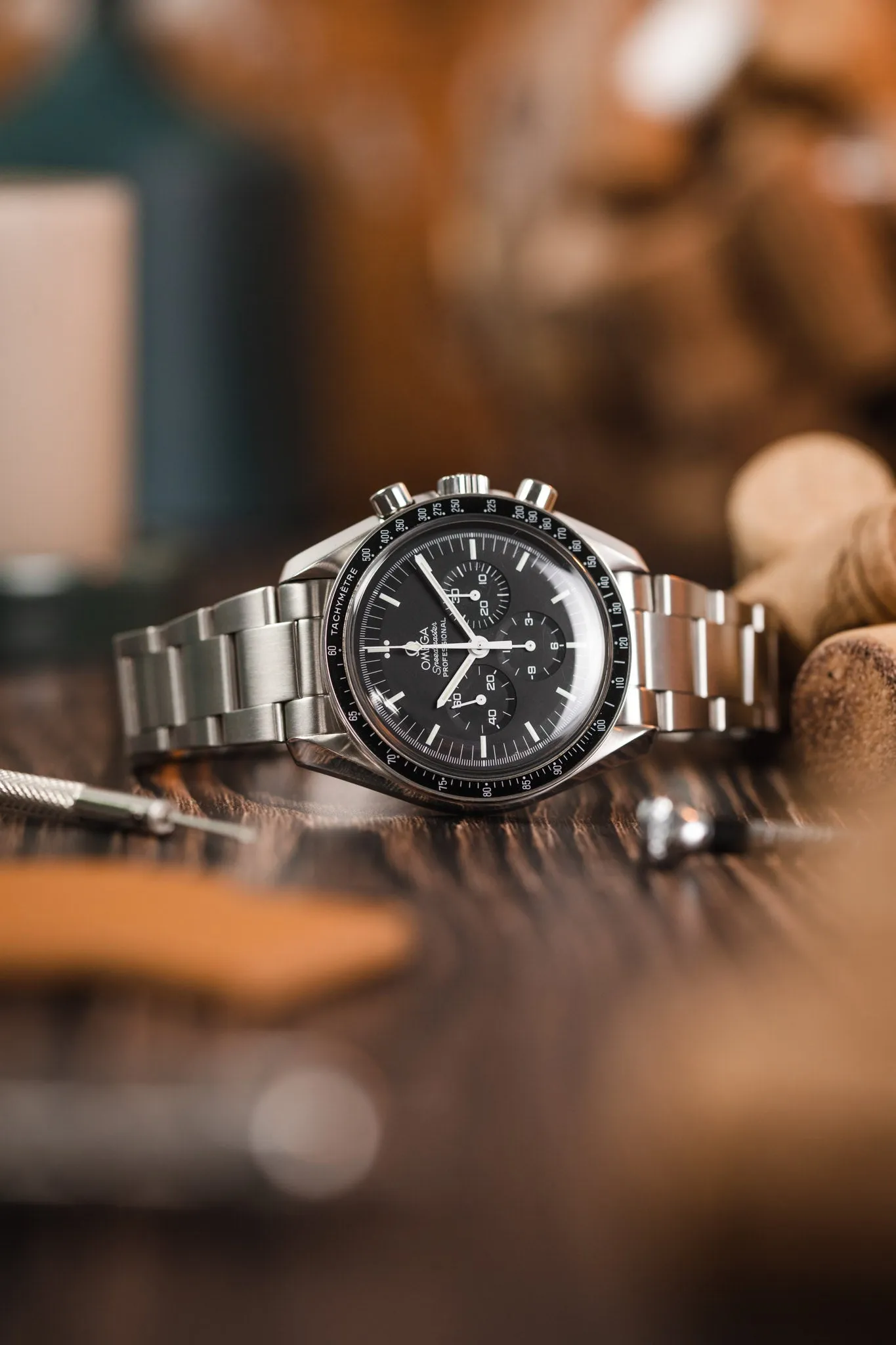 Forstner MODEL O Stainless Steel Oyster-Style Watch Bracelet for OMEGA Speedmaster - BRUSHED Finish