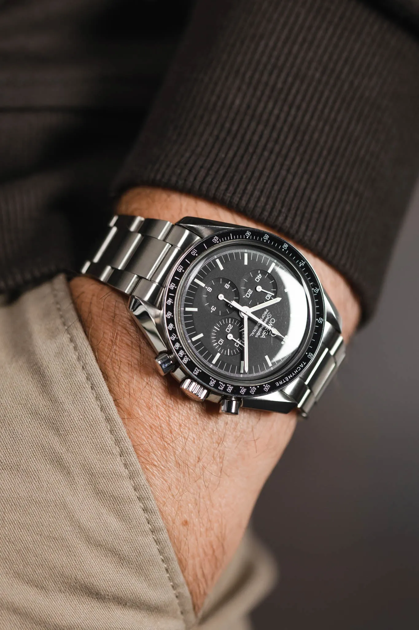 Forstner MODEL O Stainless Steel Oyster-Style Watch Bracelet for OMEGA Speedmaster - BRUSHED Finish
