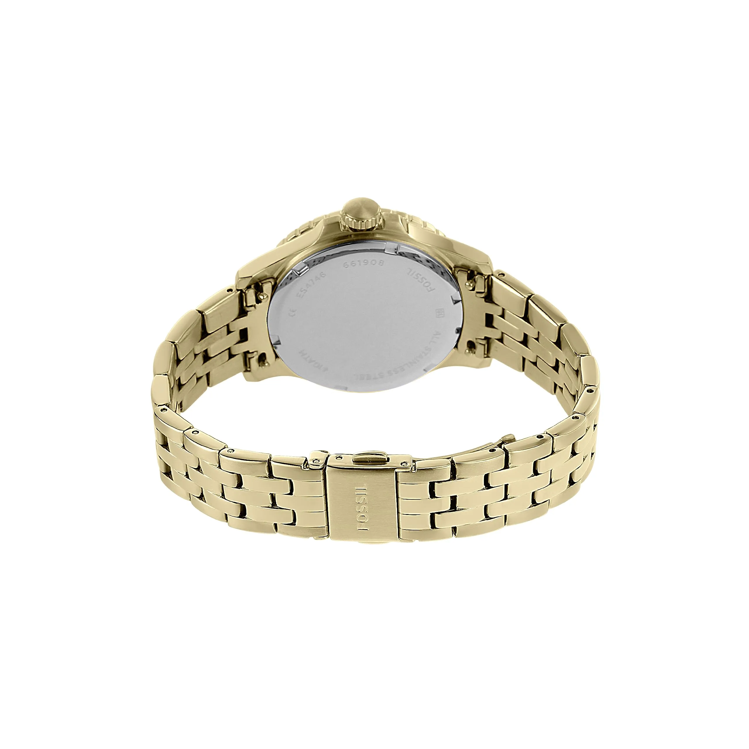 Fossil Women's FB-01 Quartz Stainless Steel Three-Hand Watch, Color: Gold (Model: ES4746)
