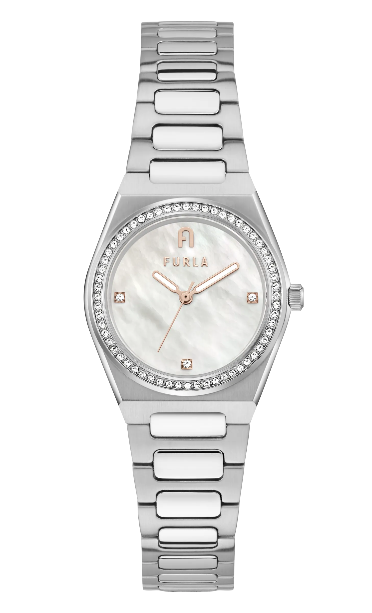 Furla - Tempo Mini Crystak Silver Bracelet Watch