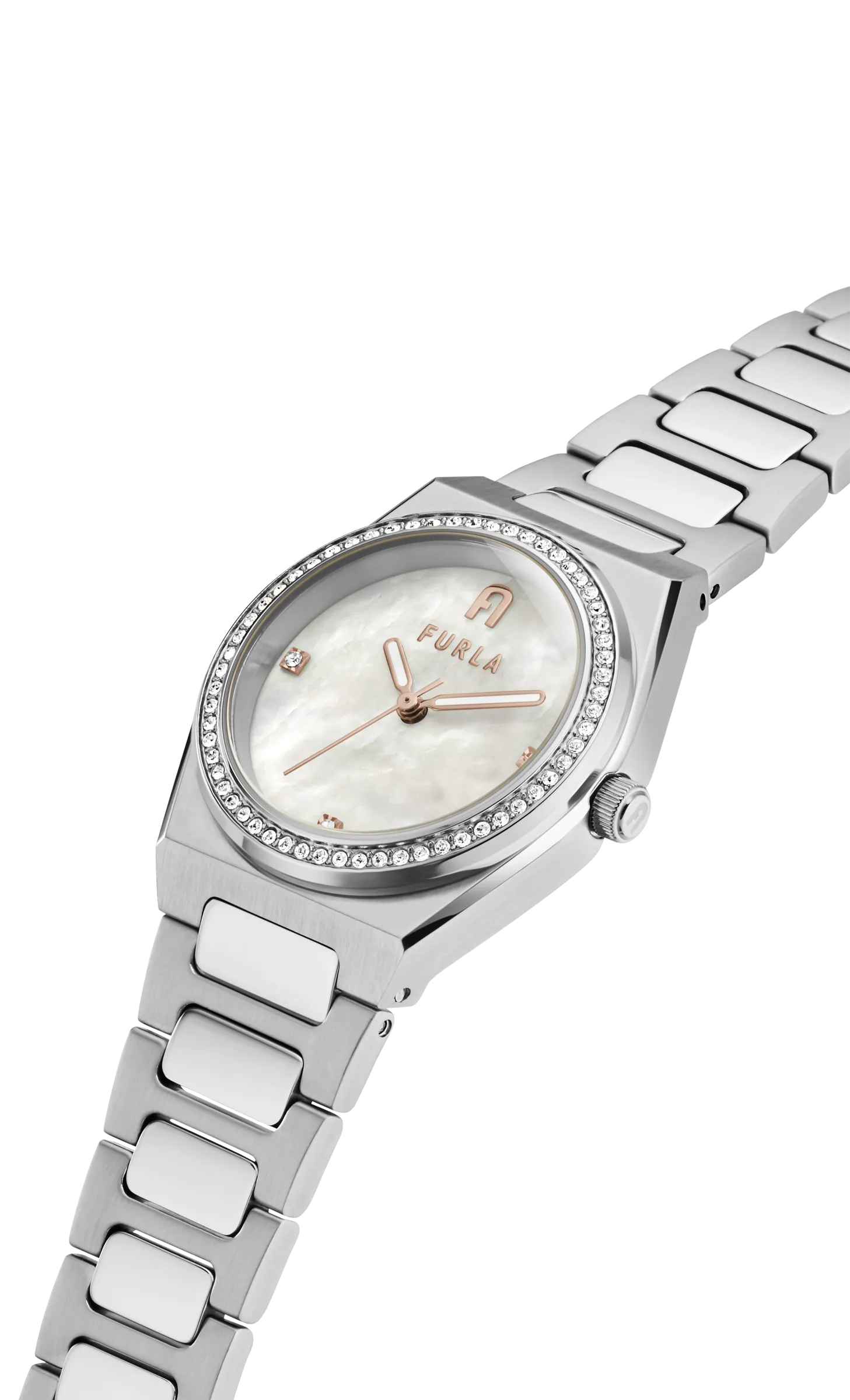 Furla - Tempo Mini Crystak Silver Bracelet Watch