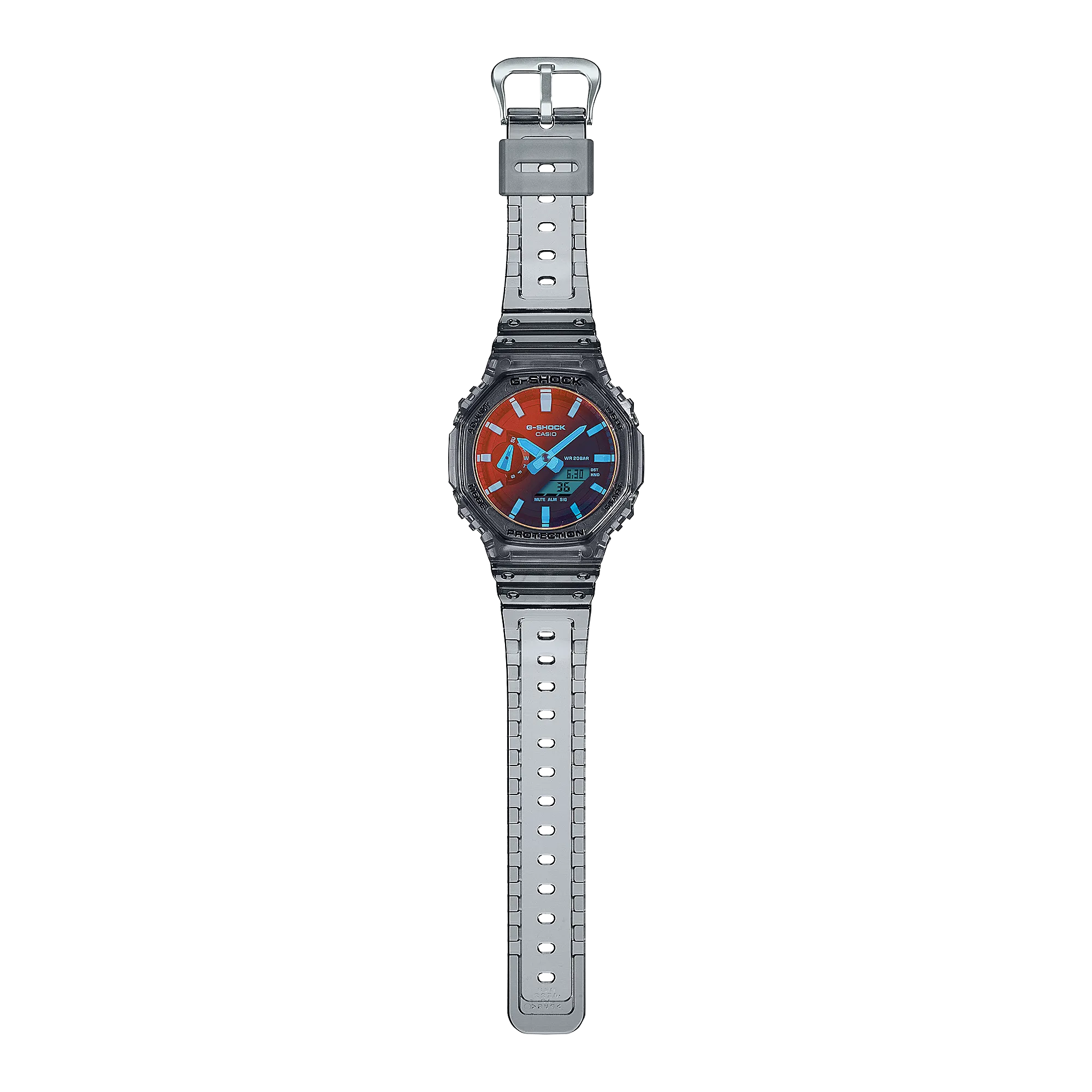 G-Shock Analog Digital Transparent Resin Band Watch GA2100TLS-8A