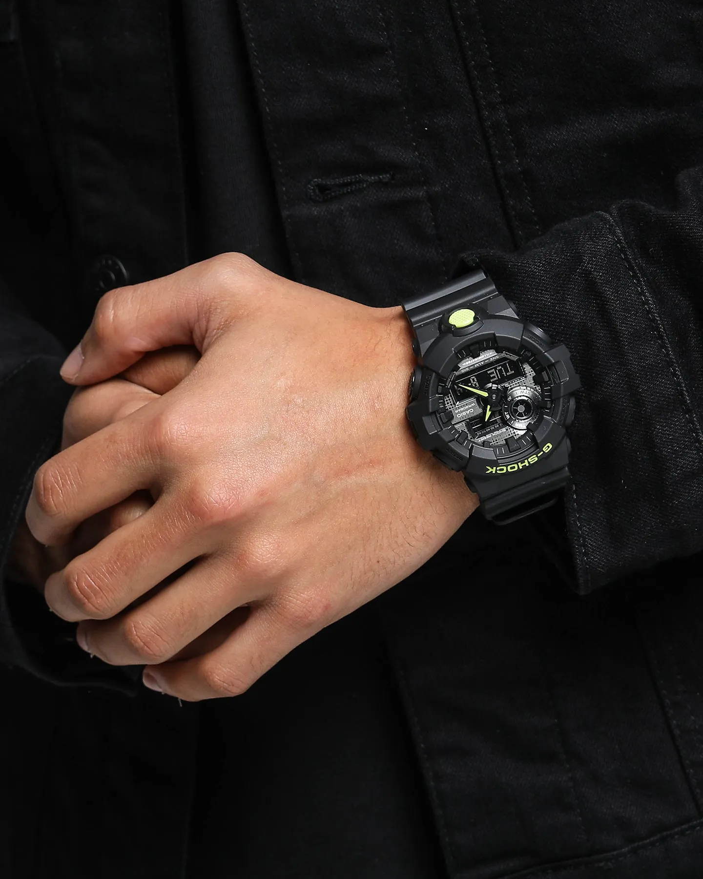 G-Shock GA700DC-1A Analog Digital Black/Neon