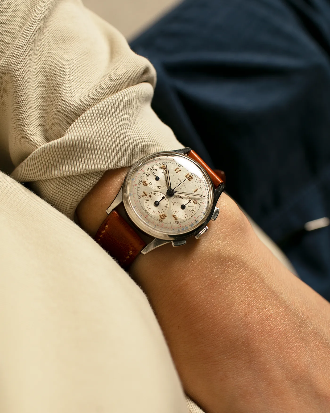 Gallet Multichron 12 EP40 Chronograph White