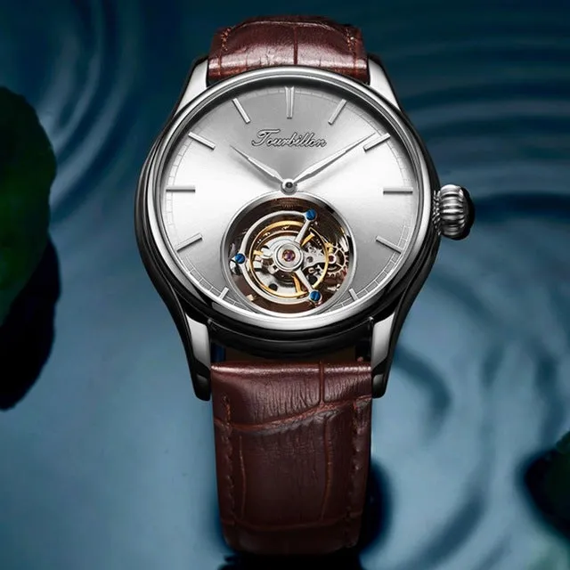 GIV Real Tourbillon Watch Men Mechanical Hand Wind Sapphire Mens Watches Top Brand Fashion Clock Male Relogio Masculino 2020