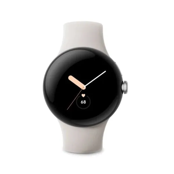 Google Pixel Watch, (Wi-Fi), silver/white