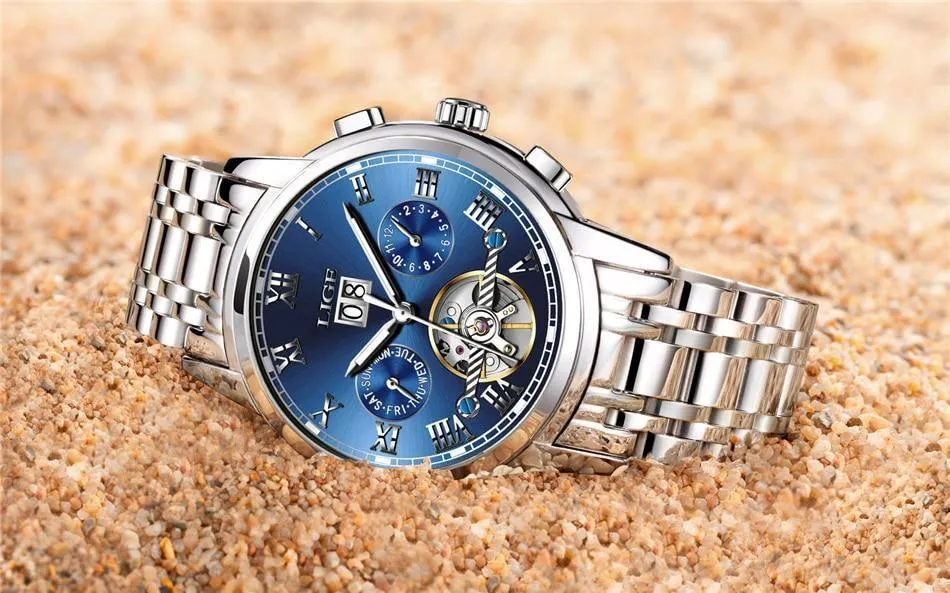 Great Gift Ideas for Men - Top Luxury Brand Business Waterproof Full Steel Military Watch