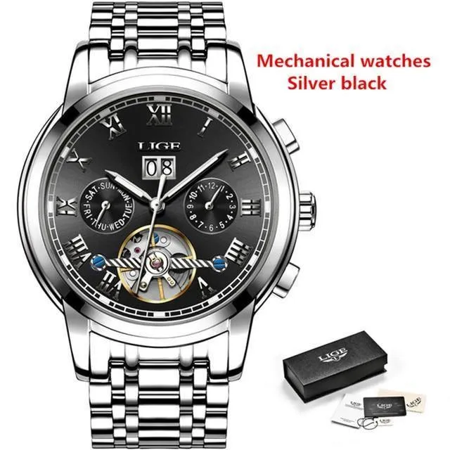 Great Gift Ideas for Men - Top Luxury Brand Business Waterproof Full Steel Military Watch