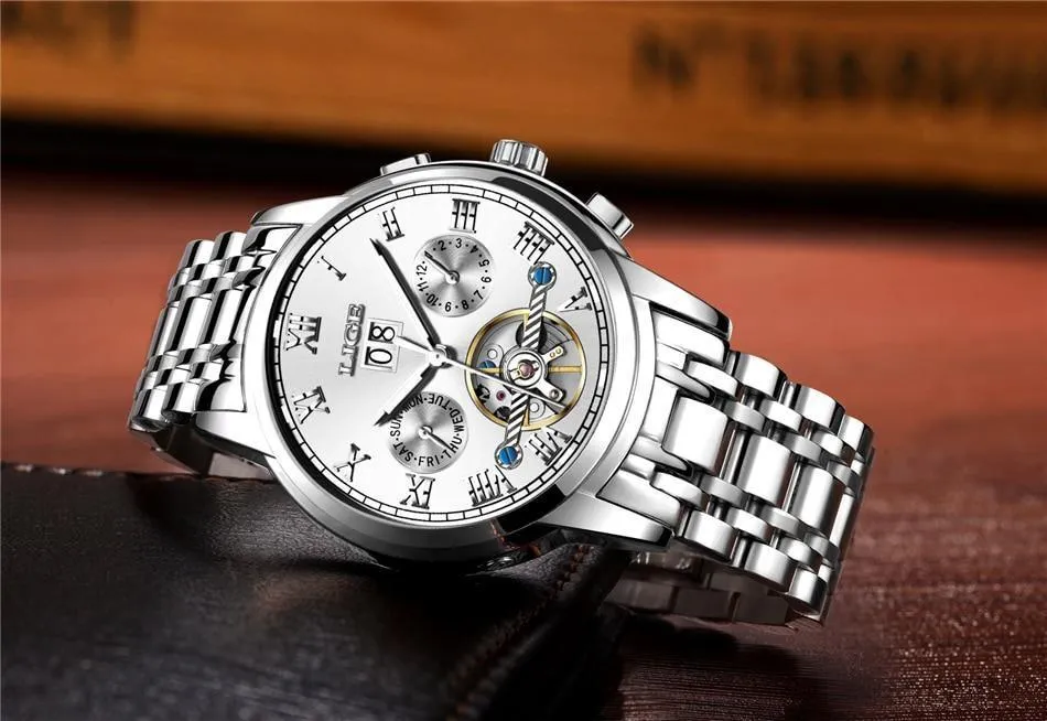 Great Gift Ideas for Men - Top Luxury Brand Business Waterproof Full Steel Military Watch