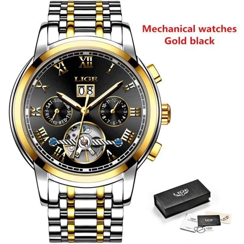 Great Gift Ideas for Men - Top Luxury Brand Business Waterproof Full Steel Military Watch