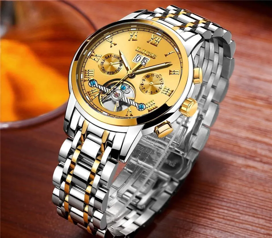 Great Gift Ideas for Men - Top Luxury Brand Business Waterproof Full Steel Military Watch