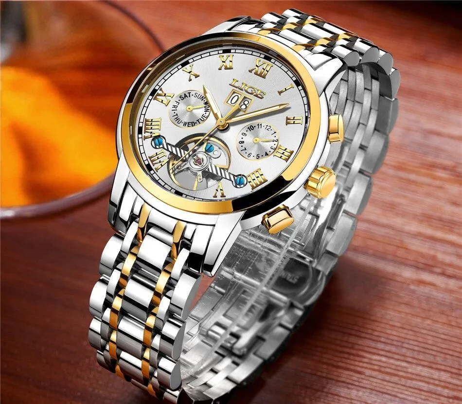 Great Gift Ideas for Men - Top Luxury Brand Business Waterproof Full Steel Military Watch