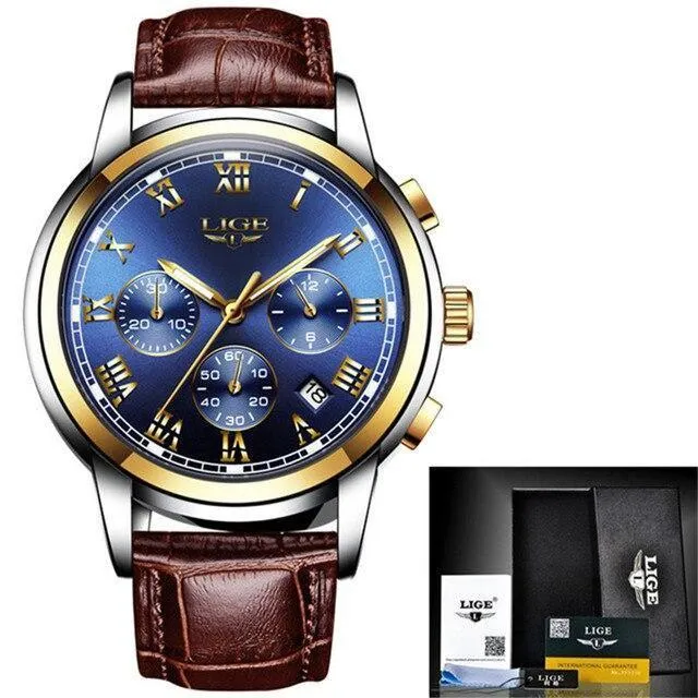 Great Gift Ideas for Men - Top Luxury Brand Business Waterproof Full Steel Military Watch