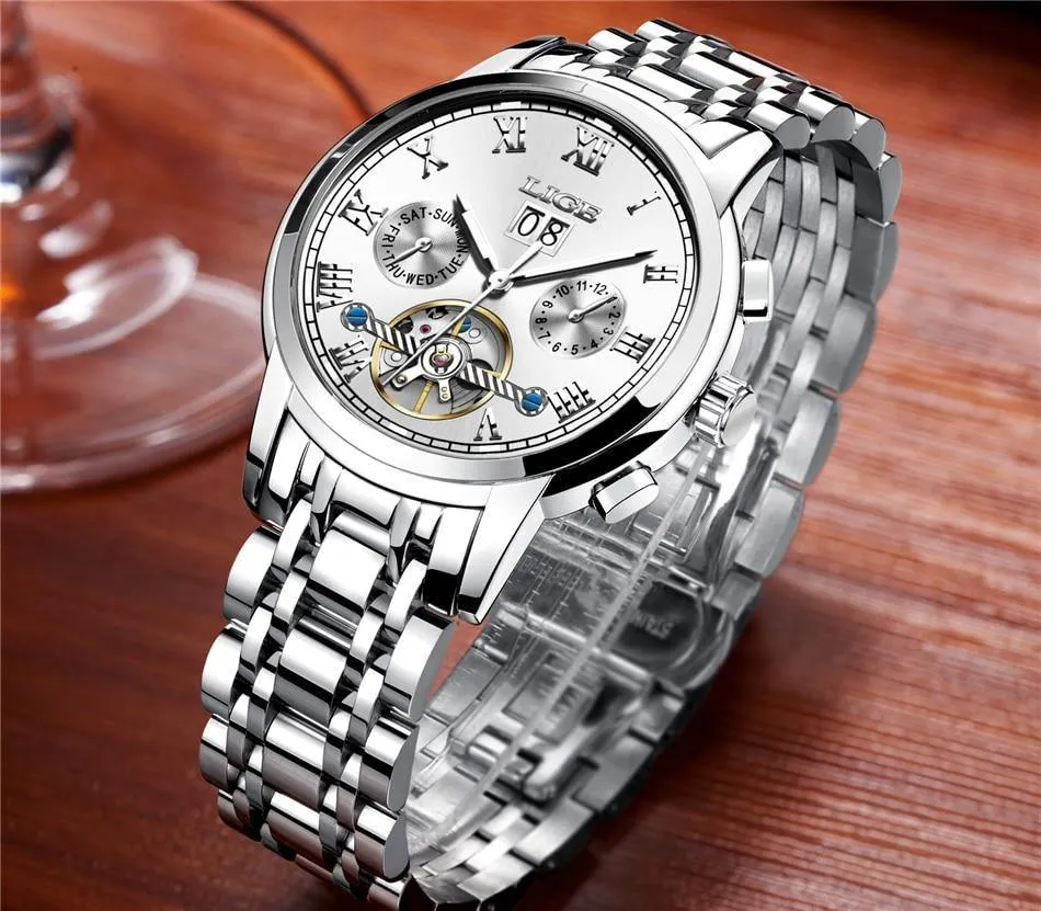Great Gift Ideas for Men - Top Luxury Brand Business Waterproof Full Steel Military Watch