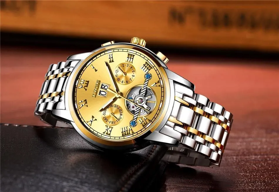 Great Gift Ideas for Men - Top Luxury Brand Business Waterproof Full Steel Military Watch