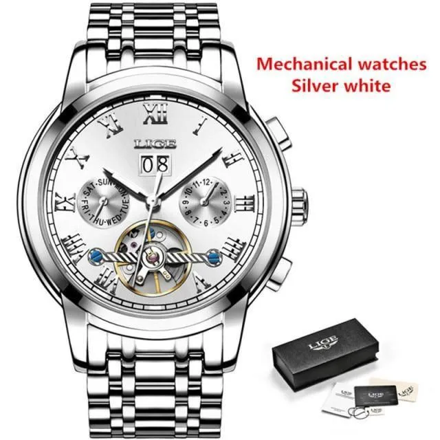 Great Gift Ideas for Men - Top Luxury Brand Business Waterproof Full Steel Military Watch