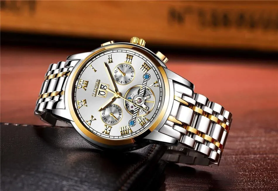 Great Gift Ideas for Men - Top Luxury Brand Business Waterproof Full Steel Military Watch