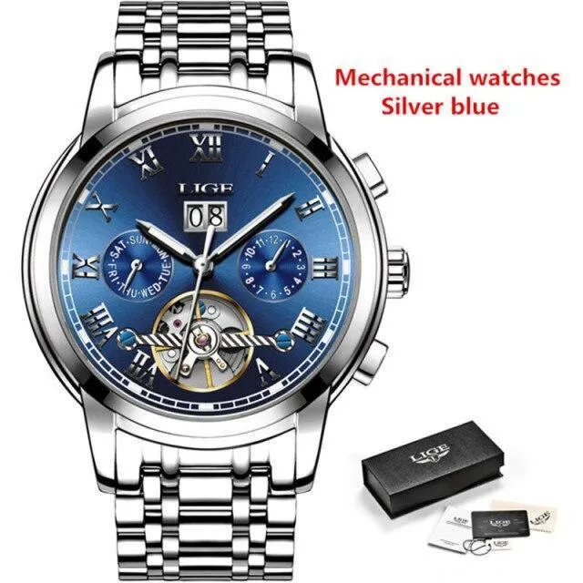 Great Gift Ideas for Men - Top Luxury Brand Business Waterproof Full Steel Military Watch