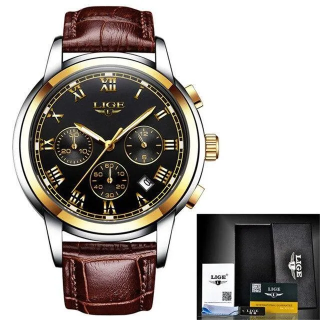 Great Gift Ideas for Men - Top Luxury Brand Business Waterproof Full Steel Military Watch