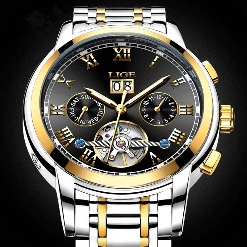 Great Gift Ideas for Men - Top Luxury Brand Business Waterproof Full Steel Military Watch
