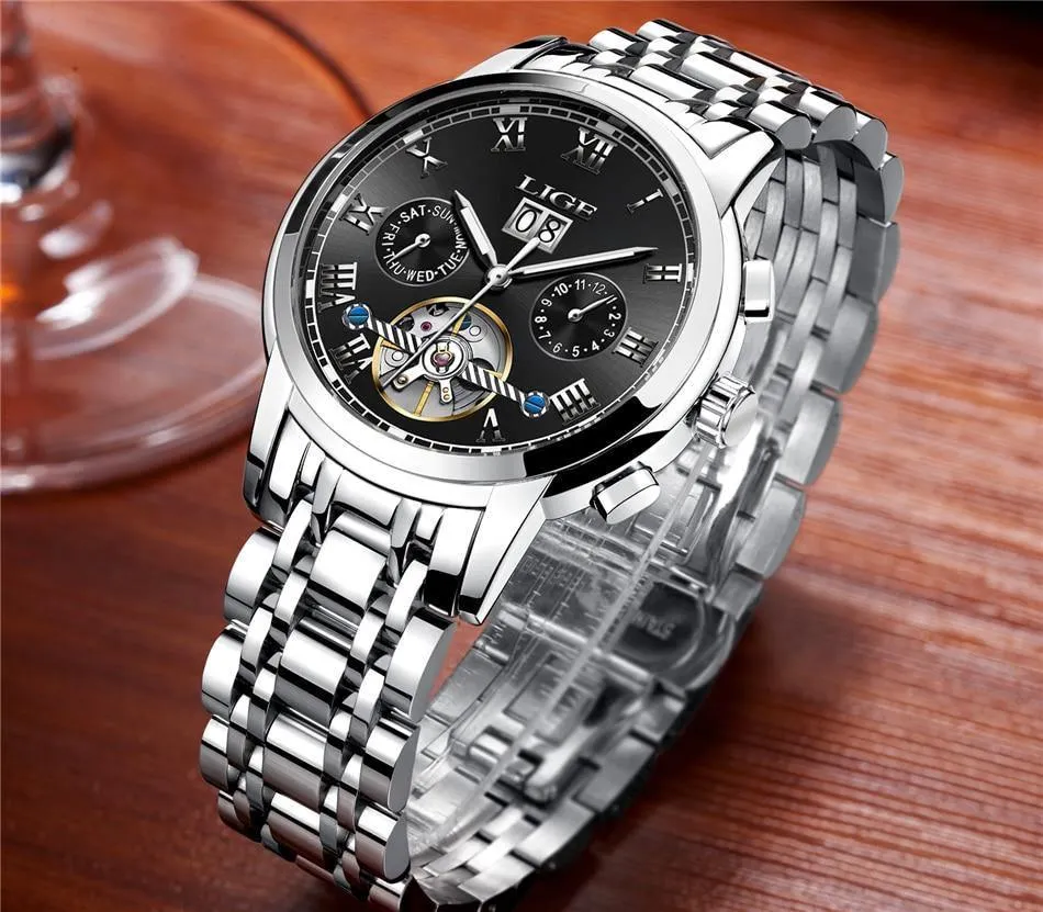 Great Gift Ideas for Men - Top Luxury Brand Business Waterproof Full Steel Military Watch