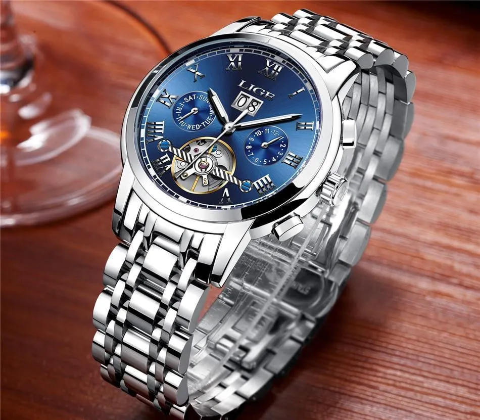 Great Gift Ideas for Men - Top Luxury Brand Business Waterproof Full Steel Military Watch