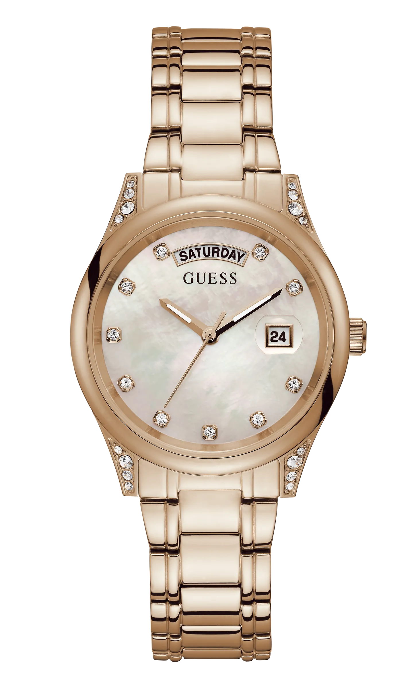 Guess Ladies Rose Gold Date Watch - GW0047L2
