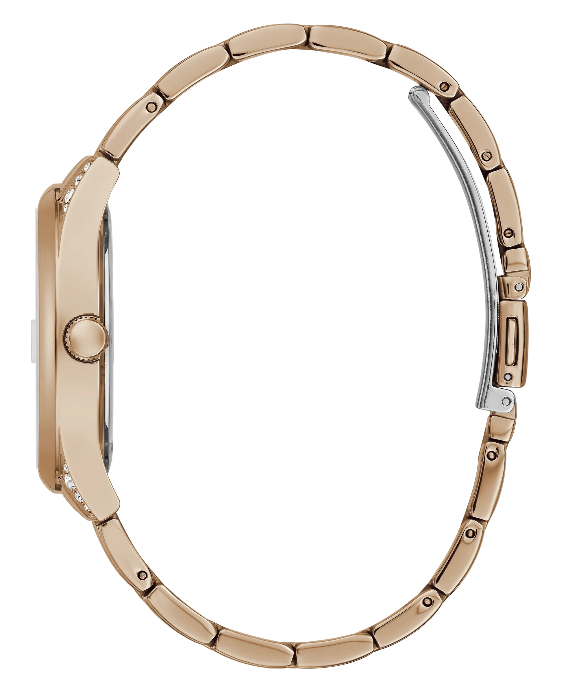Guess Ladies Rose Gold Date Watch - GW0047L2