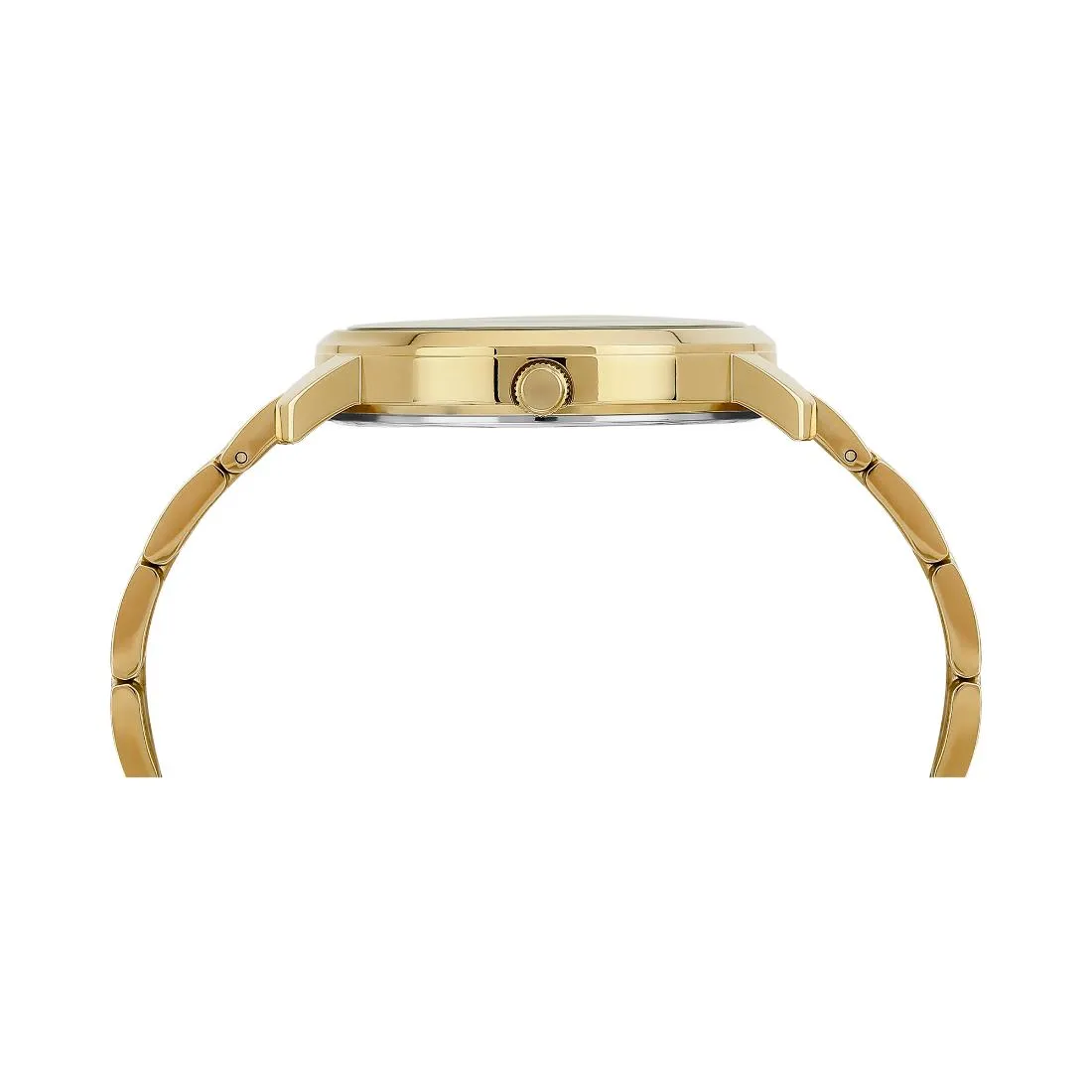 Guess Women 40 mm Gold Dial Analog Watch- U1400L2M