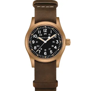 Hamilton Khaki Field Mechanical Bronze Strap Watch, H69459530