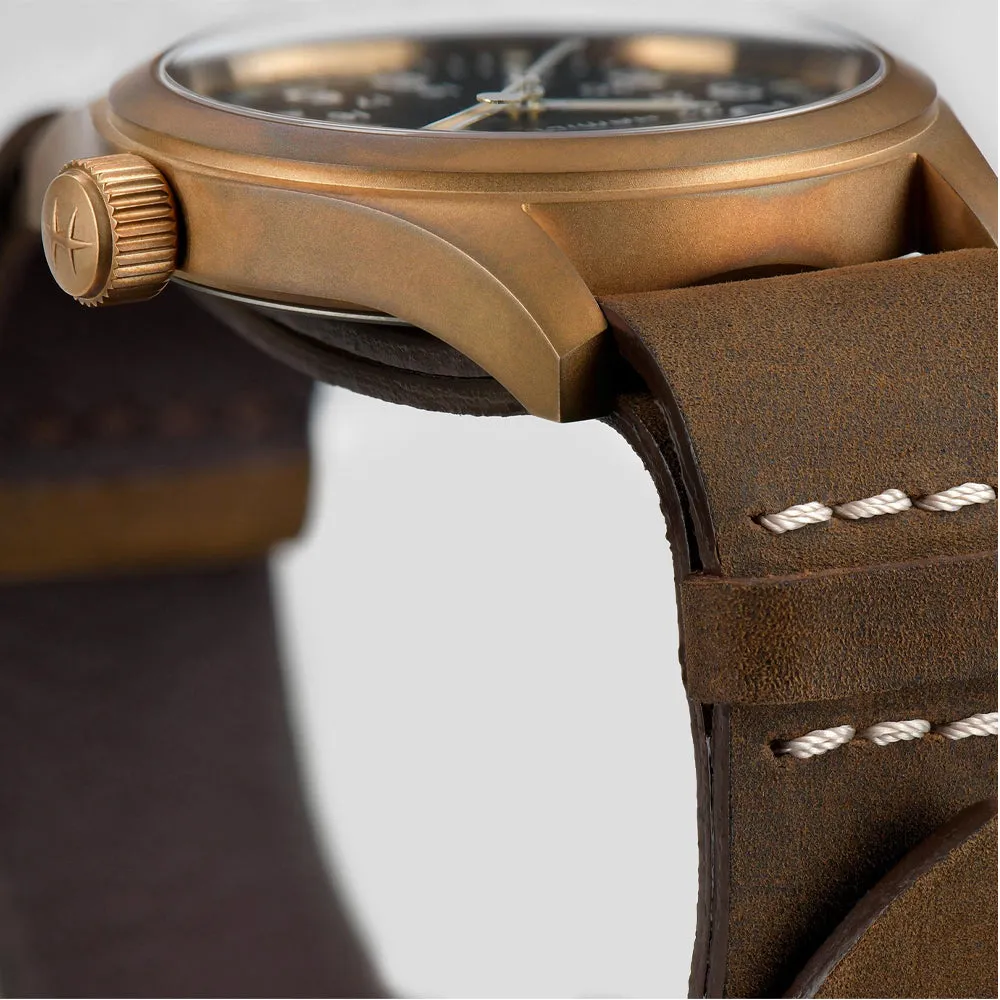 Hamilton Khaki Field Mechanical Bronze Strap Watch, H69459530