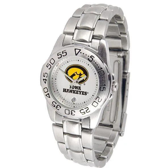 Iowa Hawkeyes Ladies Steel Band Sports Watch