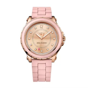 Juicy Couture Watch with 42MM Dial and Pink Silicone Band Strap. 1901417