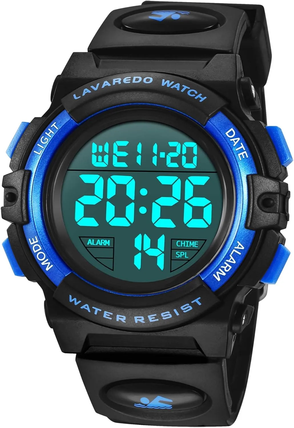 Kids Watch,Boys Watch for 3-12 Year Old Boys,Digital Sport Outdoor Multifunctional Chronograph LED 50 M Waterproof Alarm Calendar Analog Watch for Children with Silicone Band