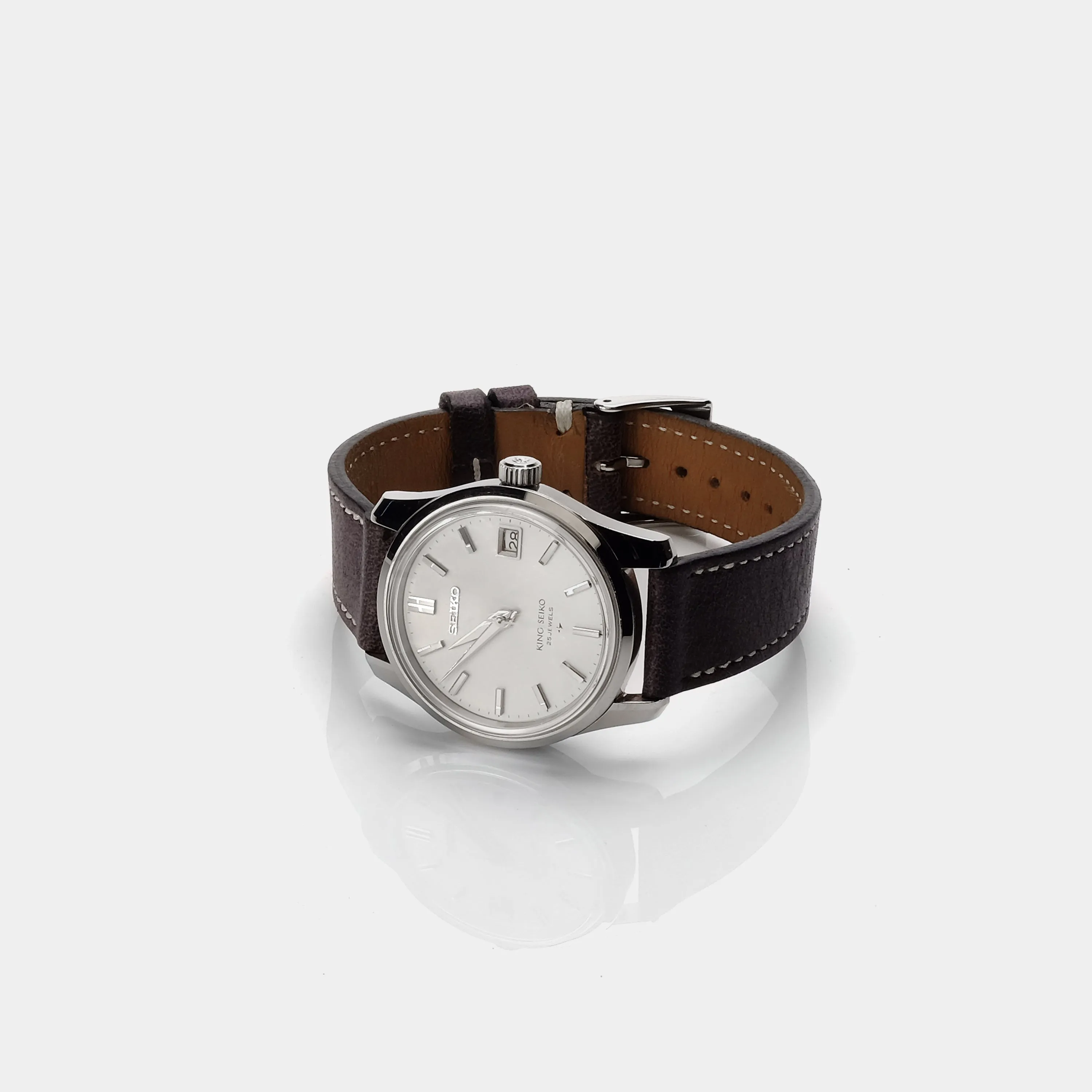 King Seiko 44KS Calendar Ref. 4402-8000 Silver Dial Circa 1967 Wristwatch