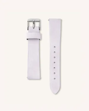 Lilac Nubuck Silver Strap