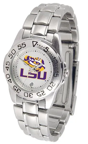 Louisiana State Tigers Ladies Steel Band Sports Watch