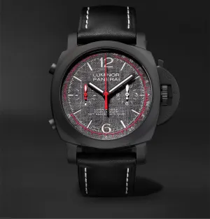 Luminor Luna Rossa Challenger Automatic Flyback Chronograph 44mm Ceramic and Leather Watch