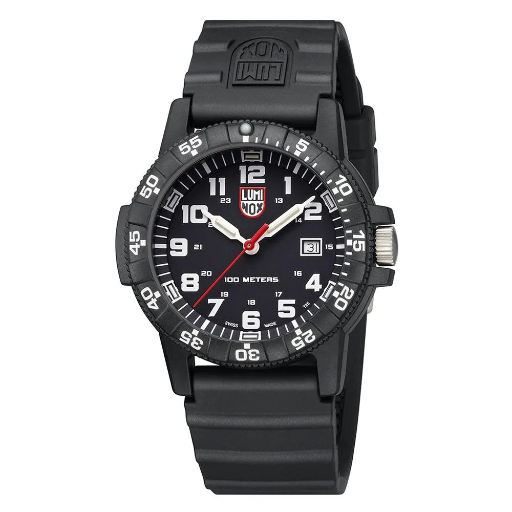 Luminox Men's Sea Turtle Giant 0320 Series Black Polyurethane Strap Black Analog Dial Quartz Watch - XS.0321.L